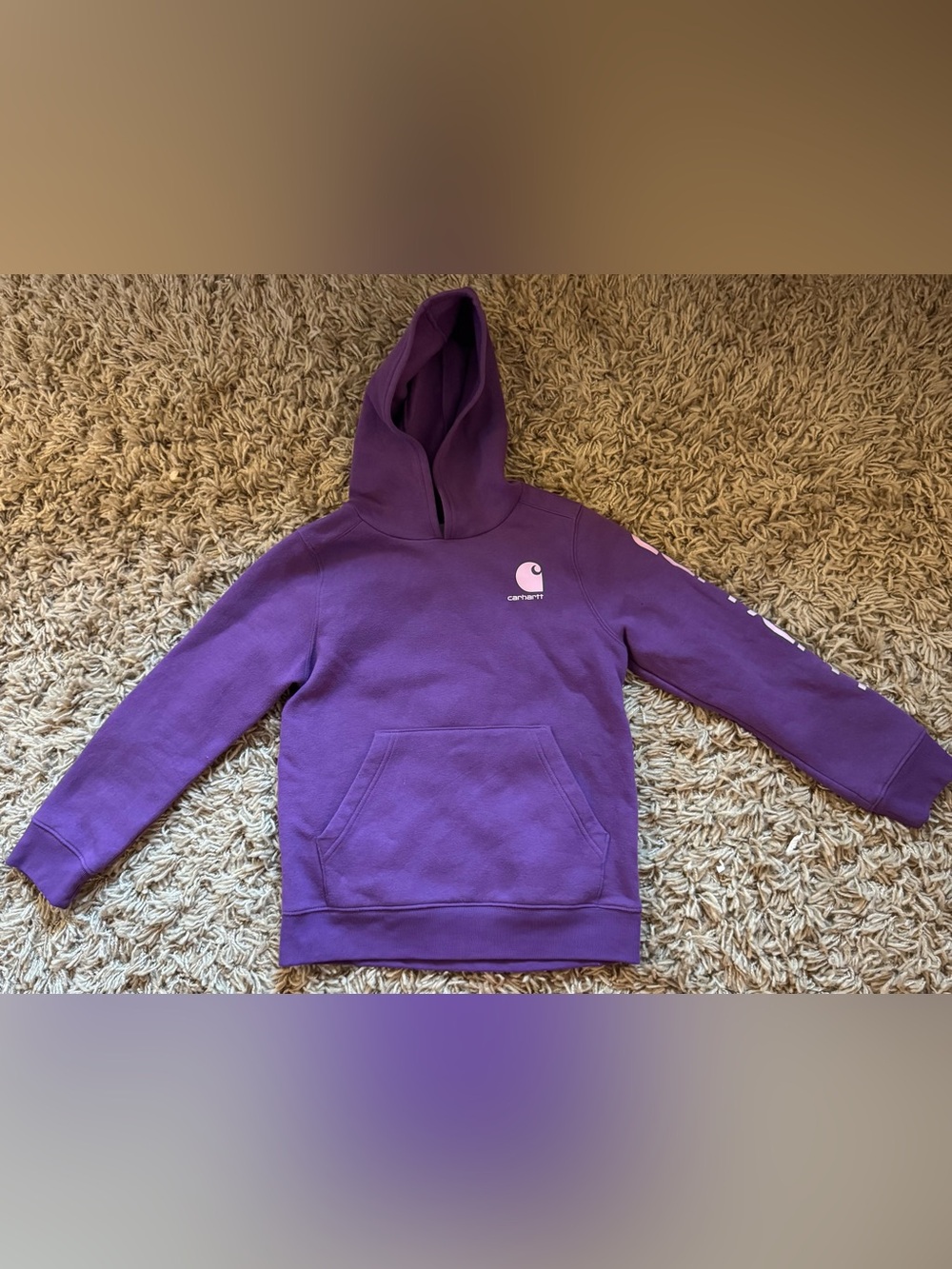Carhartt Kids Purple Pullover Hooded Sweatshirt